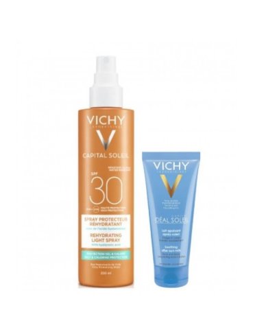 Vichy capital soleil protezione solare spray spf30 + doposole 100 ml