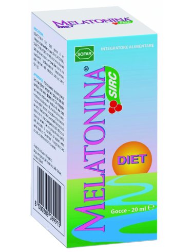 Melatonina diet - integratore per favorire il sonno con vitamina b6 - gocce 20 ml