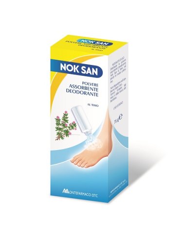 Nok san - polvere per piedi assorbente deodorante - 75 ml