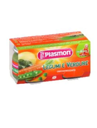 Plasmon omogeneizzato verdure legumi 80 g x 2 pezzi Plasmon omogeneizzato verdure legumi 80 g x 2 pezzi