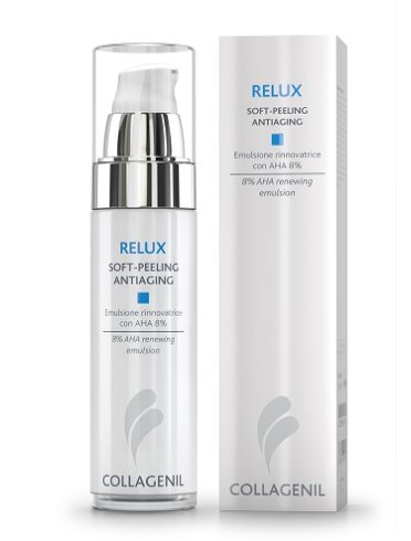 Collagenil reflux soft-peeling - crema viso idratante e levigante con acido glicolico 8% - 50 ml