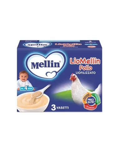 Liomellin pollo liofilizzato 10 g 3 pezzi Liomellin pollo liofilizzato 10 g 3 pezzi