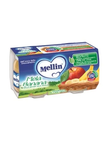 Mellin omogeneizzato mela banana 100 g 2 pezzi Mellin omogeneizzato mela banana 100 g 2 pezzi