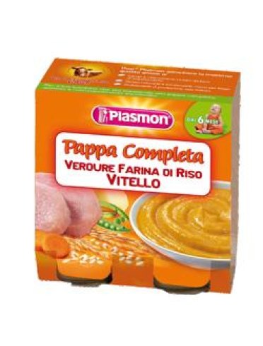 Plasmon omogeneizzato pappe vitello/verdura/riso 190 g x 2 pezzi