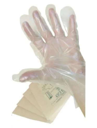 Guanto in polietilene non sterile misura grande. ambidestri,omogenei, trasparenti e privi di polvere lubrificante. indicati per uso ostetrico, ginecologico e urologico Guanto in polietilene non sterile misura grande. ambidestri,omogenei, trasparenti e privi di polvere lubrificante. indicati per uso ostetrico, ginecologico e urologico