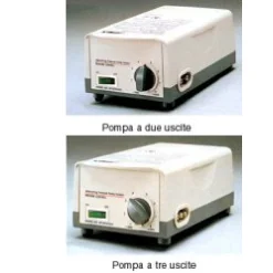 POMPA PER PRESSOTERAPIA SEQUENZIALE A 2 USCITE ALLA QUALE E'POSSIBILE COLLEGARE, IN BASE ALLA NECESSITA', O IL MANICOTTO 1/2 BRACCIO OPPURE IL MANICOTTO 1/2 GAMBA