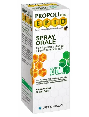 Epid propoli plus - integratore per il benessere delle vie respiratorie con erbe balsamiche - spray 15 ml Epid propoli plus - integratore per il benessere delle vie respiratorie con erbe balsamiche - spray 15 ml