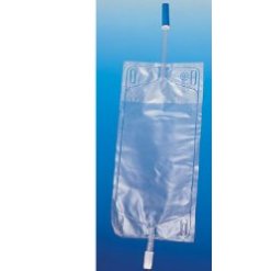 SACCA PER URINA DA GAMBA PVC CON TUBO RACCORDO 10 CM PER COLLEGAMENTO COSCIA CAPACITA' 750 ML VALVOLA ANTIREFLUSSO 30 PEZZI