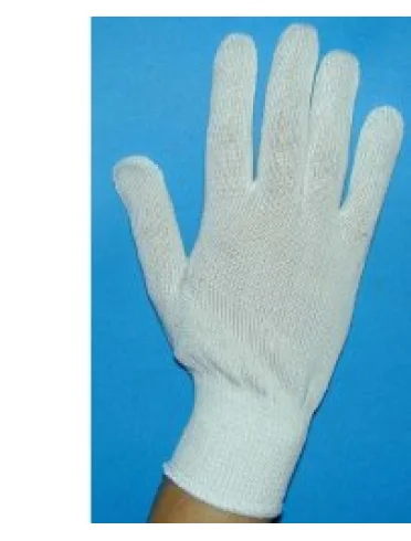 Guanto in cotone bianco misura 8 Guanto in cotone bianco misura 8
