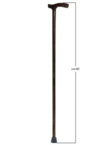 Bastone impugnatura anatomica donna legno lucido scuro Bastone impugnatura anatomica donna legno lucido scuro