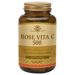 Solgar Rose Vita C 500 - Integratore Sistema Immunitario - 100 Tavolette