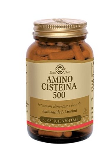 Solgar amino cisteina 500 - integratore per capelli e unghie - 30 capsule vegetali