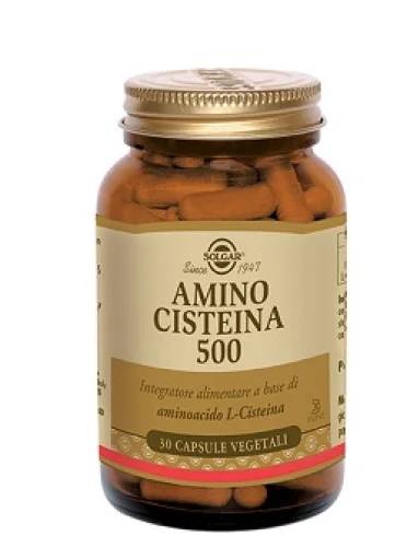 Solgar amino cisteina 500 - integratore per capelli e unghie - 30 capsule vegetali Solgar amino cisteina 500 - integratore per capelli e unghie - 30 capsule vegetali