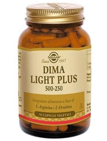 Solgar dima light plus - integratore disintossicante fegato - 50 capsule vegetali