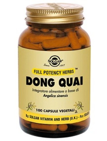 Solgar dong quai - integratore per dolori mestruali - 100 capsule vegetali
