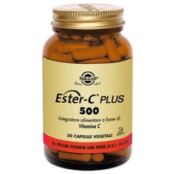 Solgar Ester-C Plus 500 - Integratore di Vitamina C - 50 Capsule Vegetali