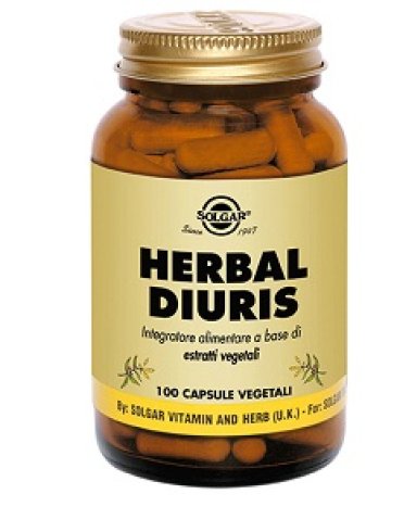 Solgar herbal diuris integratore - 100 capsule vegetali