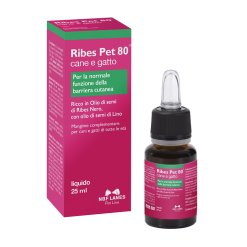 Ribes Pet 80 Gocce Mangime Complementare Cane e Gatto 25 ml