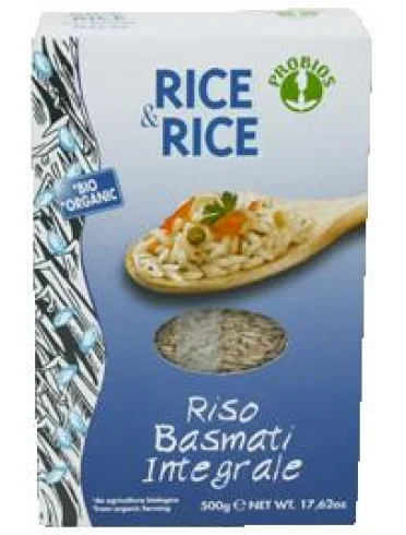 Rice&rice riso basmati integrale 500 g Rice&rice riso basmati integrale 500 g