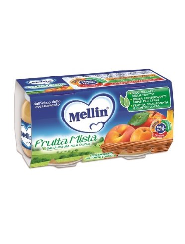 Mellin omogeneizzato frutta mista 100 g 2 pezzi