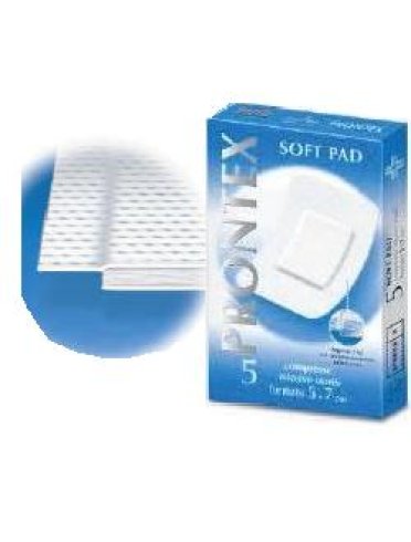 Garza prontex soft pad compressa 5x7 cm 5 pezzi