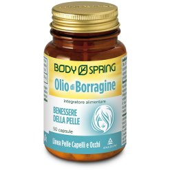 Body Spring Olio di Borragine - Integratore per la Funzionalità della Pelle - 50 Capsule Molli