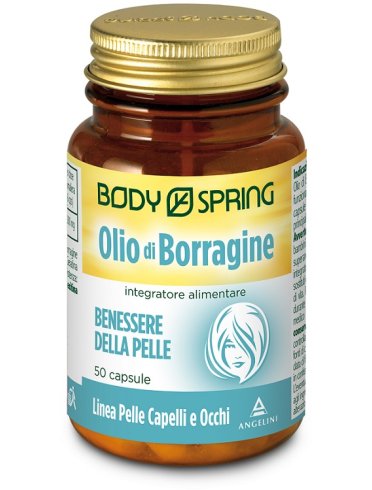 Body spring olio di borragine - integratore per la funzionalità della pelle - 50 capsule molli