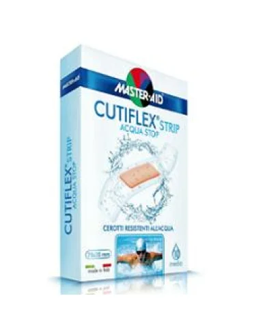 Cerotto master-aid cutiflex strip trasparente impermeabile supporto in poliuretano medio 10 pezzi Cerotto master-aid cutiflex strip trasparente impermeabile supporto in poliuretano medio 10 pezzi