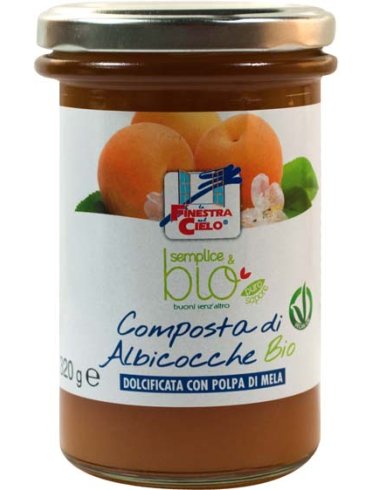 Composta di albicocca con polpa di mela bio 320 g