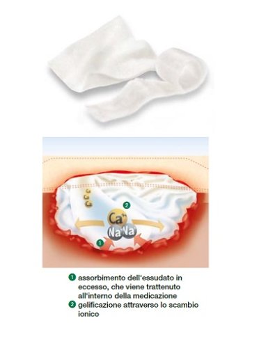 Medicazione sterile in alginato di calcio compressa suprasorb a altamente assorbente 10x10 cm 10 pezzi