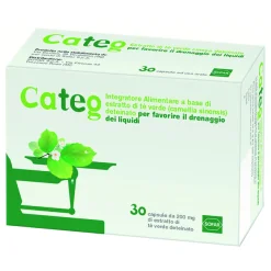 Categ - Integratore Drenante a Base di Tè Verde - 30 Capsule