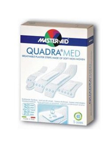 Cerotto master-aid quadra dermoattivo formati assortiti 40 pezzi