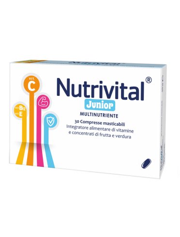 Nutrivital junior integratore multivitaminico 30 compresse