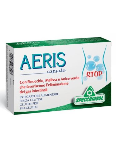 Aeris - integratore per l'eliminazione dei gas intestinali - 30 capsule