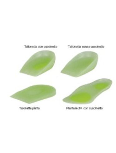 Plantare 3/4 con cuscinetto e scarico metatarsale per scarpedal numero 43 al numero 44. i plantari in silicone sono consigliati per metatarsalgie e sperone calcaneale