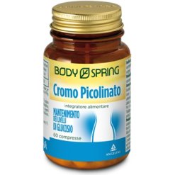 Body Spring Cromo Picolinato - Integratore per il Mantenimento del Glucosio nel Sangue - 60 Compresse