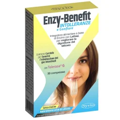 Enzy Benefit Intolleranze e Gonfiore - Integratore Digestivo - 30 Compresse