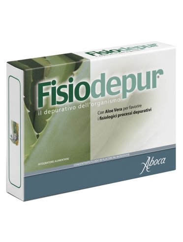 Aboca fisiodepur concentrato fluido - integratore depurativo - 10 flaconcini