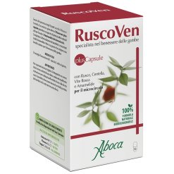 Aboca RuscoVen Plus - Integratore per Gambe Pesanti - 50 Opercoli