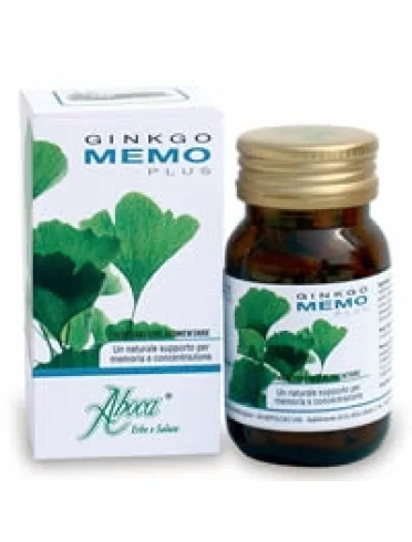 Aboca ginkgo memoria plus - integratore per memoria e concentrazione - 50 opercoli