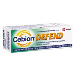 Cebion Defend - Integratore di di Vitamina C per Sistema Immunitario - 12 Compresse Effervescenti