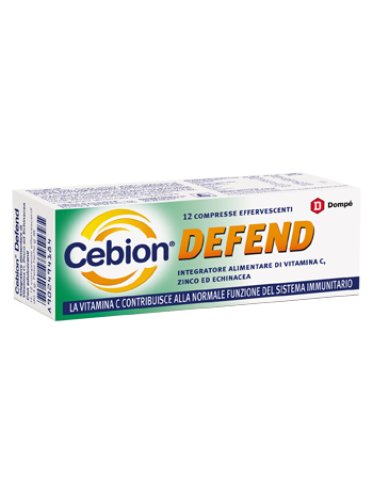 Cebion defend - integratore di di vitamina c per sistema immunitario - 12 compresse effervescenti