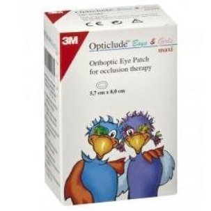 3M Opticlude Cerotto Oculare Colorato 5x6,2 cm - 30 Pezzi