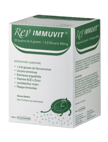 Rev immuvit - integratore per difese immunitarie - 20 bustine
