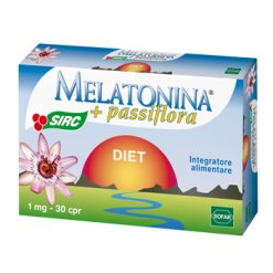 Melatonina Diet - Integratore per Favorire il Sonno con Passiflora - 30 Compresse