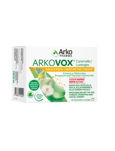 Arkovox menta/eucalipto 24 caramelle Arkovox menta/eucalipto 24 caramelle