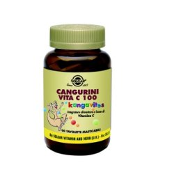 Solgar Cangurini Vita C - Integratore di Vitamina C per Bambini - 100 Compresse Masticabili