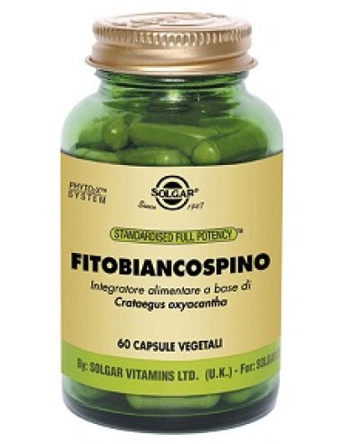 Solgar fitobiancospino - integratore per la funzionalità cardiovascolare - 60 capsule vegetali