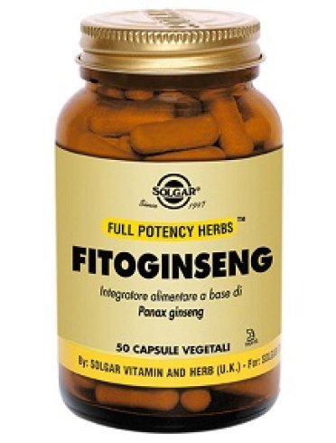 Solgar fitoginseng - integratore energizzante - 50 capsule vegetali
