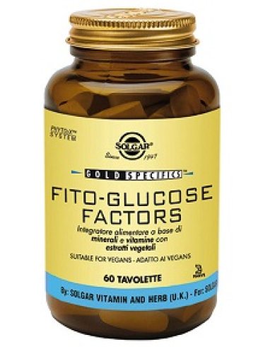 Solgar fito-glucose factors - integratore per metabolismo - 60 tavolette